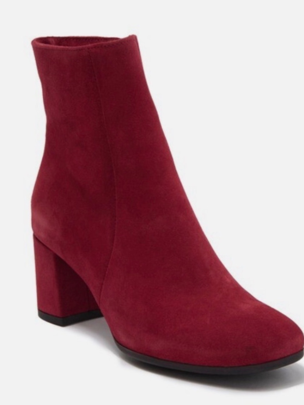 La Canadienne Jojo Red Suede Ankle Boots Size 7